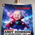 Personalized Sorcerer Baby Blanket – Custom CNN Superhero Design with Magic Quote & Photo